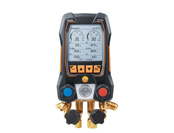 Analizador de refrigeración testo 570s - Con análisis inteligente de errores en la App testo Smart 